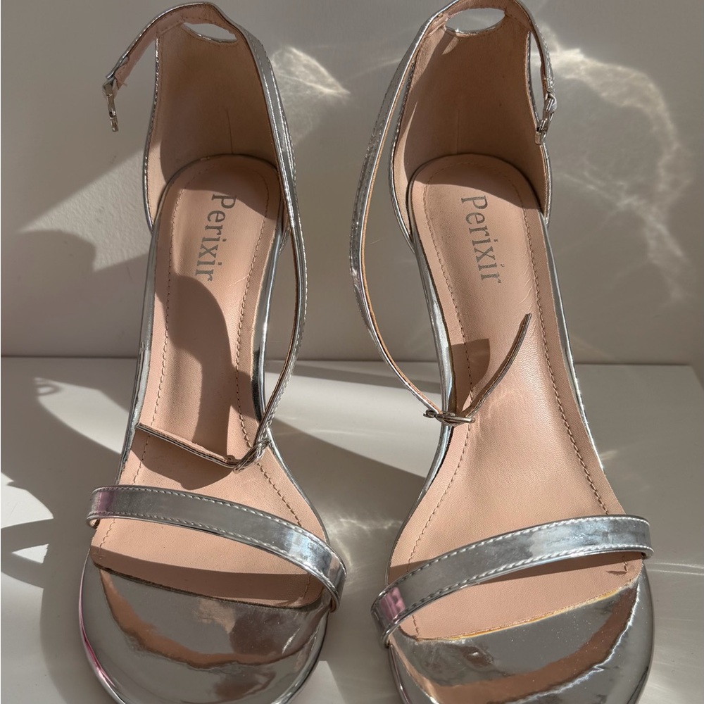 Silver Women's Heels